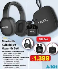 TRAX MOBİL BLUETOOTH KULAKLIK VE HOPARLÖR SETİ fiyat ve kampanya bilgisi